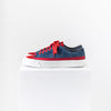 ASAHI BELTED LOW SUEDE - Red/Navy